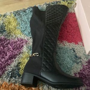 Just Fab Black Riding Boots